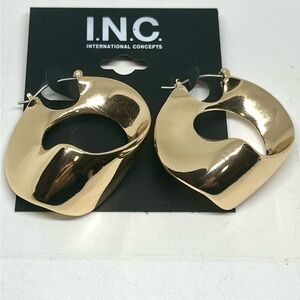 I.N.C. Wavy Hoop Earrings NWT